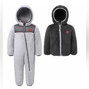 NEW SNOZU SET 2 SNOWSUIT & JACKET SET BOYS BOYS BLUE 2 PIECE SET FLEECE